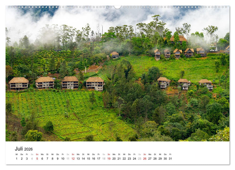 Urlaub in Sri Lanka - Reise durch Asien, Kultur und Natur (CALVENDO Premium Wandkalender 2026)