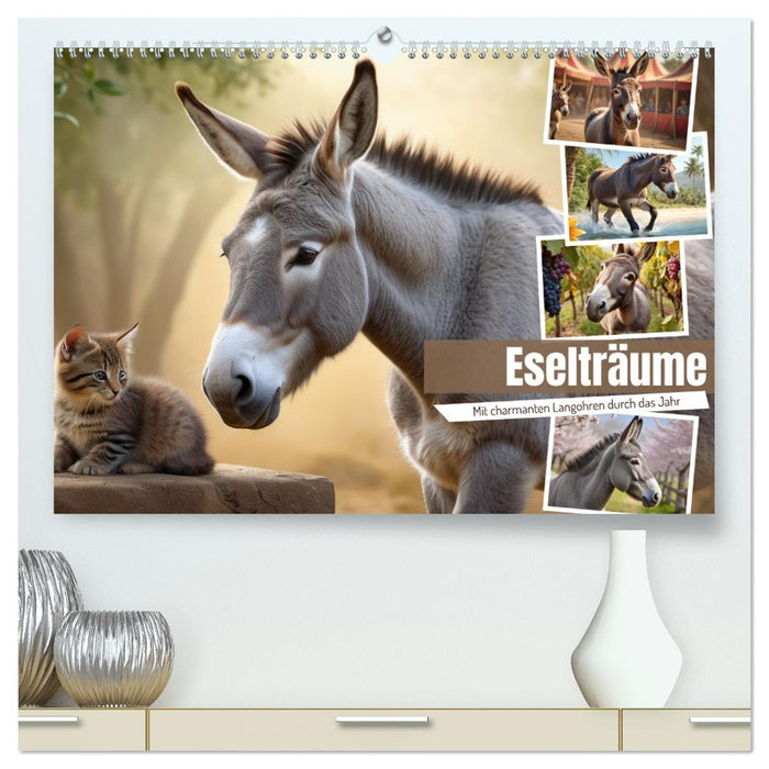Eselträume (CALVENDO Premium Wandkalender 2026)