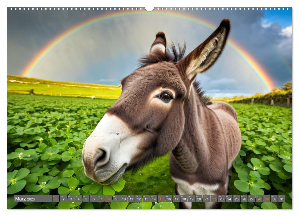 Eselträume (CALVENDO Premium Wandkalender 2026)