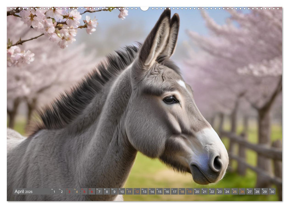 Eselträume (CALVENDO Premium Wandkalender 2026)