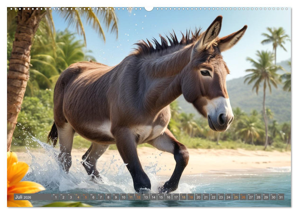 Eselträume (CALVENDO Premium Wandkalender 2026)