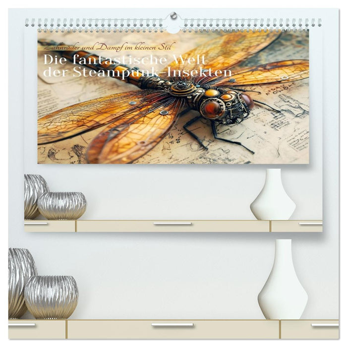 Die fantastische Welt der Steampunk-Insekten (CALVENDO Premium Wandkalender 2026)