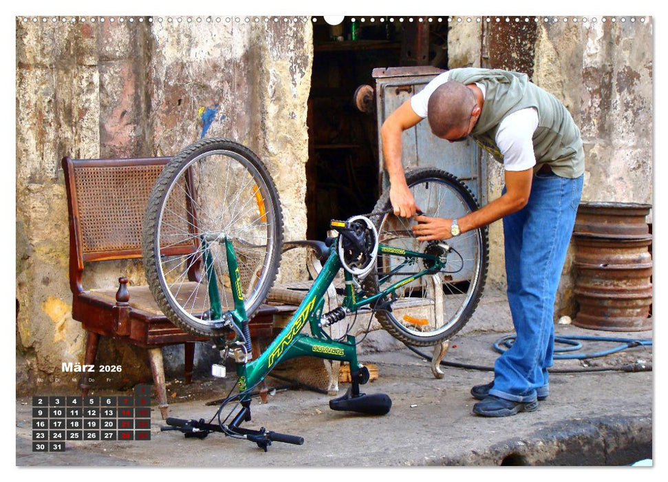 Drahtesel in Kuba (CALVENDO Premium Wandkalender 2026)
