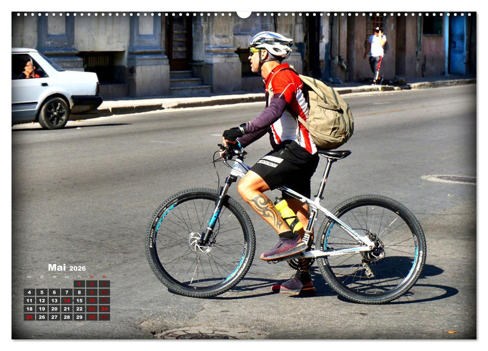 Drahtesel in Kuba (CALVENDO Premium Wandkalender 2026)