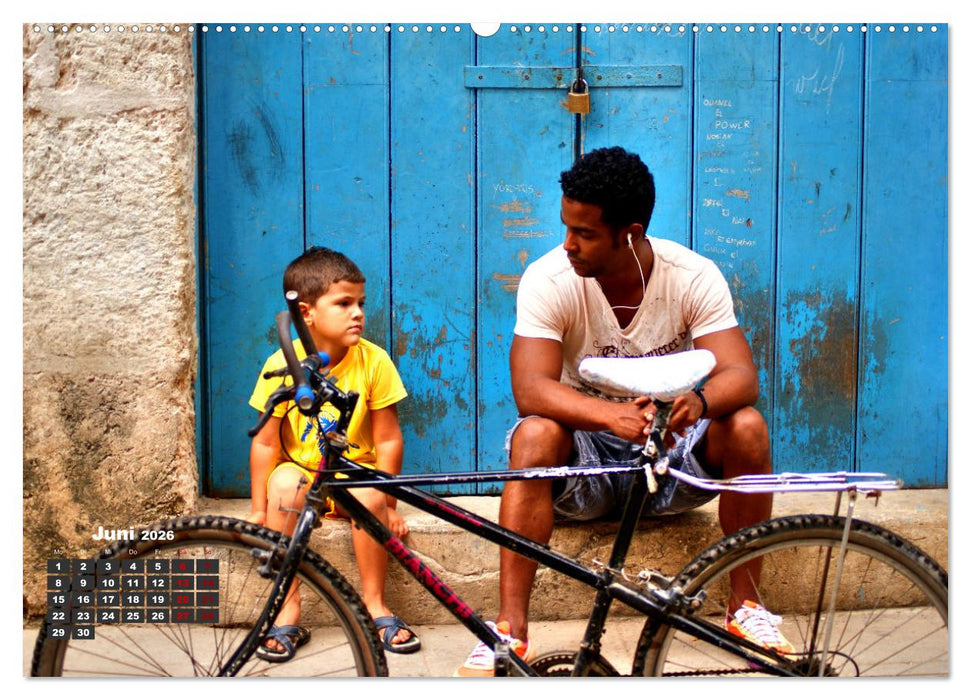 Drahtesel in Kuba (CALVENDO Premium Wandkalender 2026)