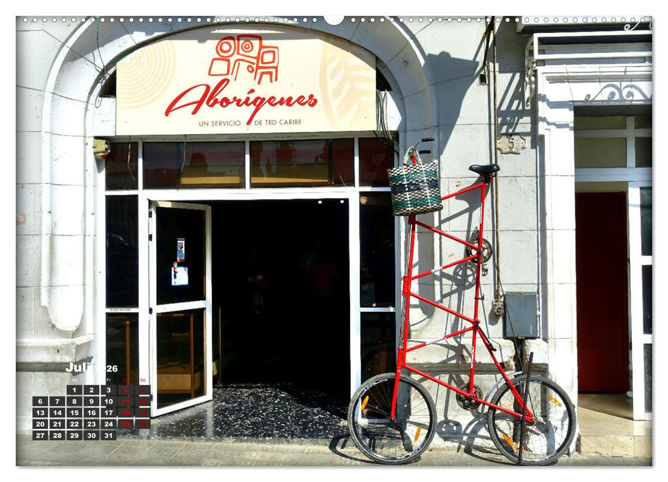 Drahtesel in Kuba (CALVENDO Premium Wandkalender 2026)