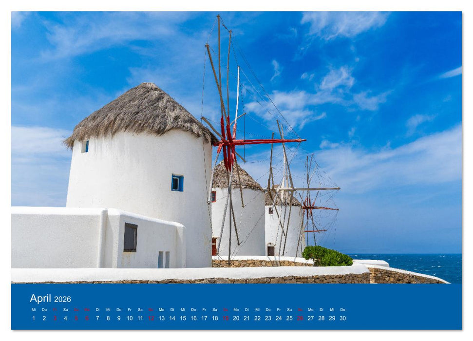 Griechenland - Mykonos Kalender (CALVENDO Wandkalender 2026)