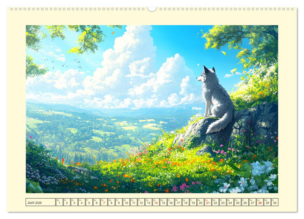 Willkommen im Wunderwald. Zauberhafte Abenteuer mit tierischen Freunden (CALVENDO Premium Wandkalender 2026)