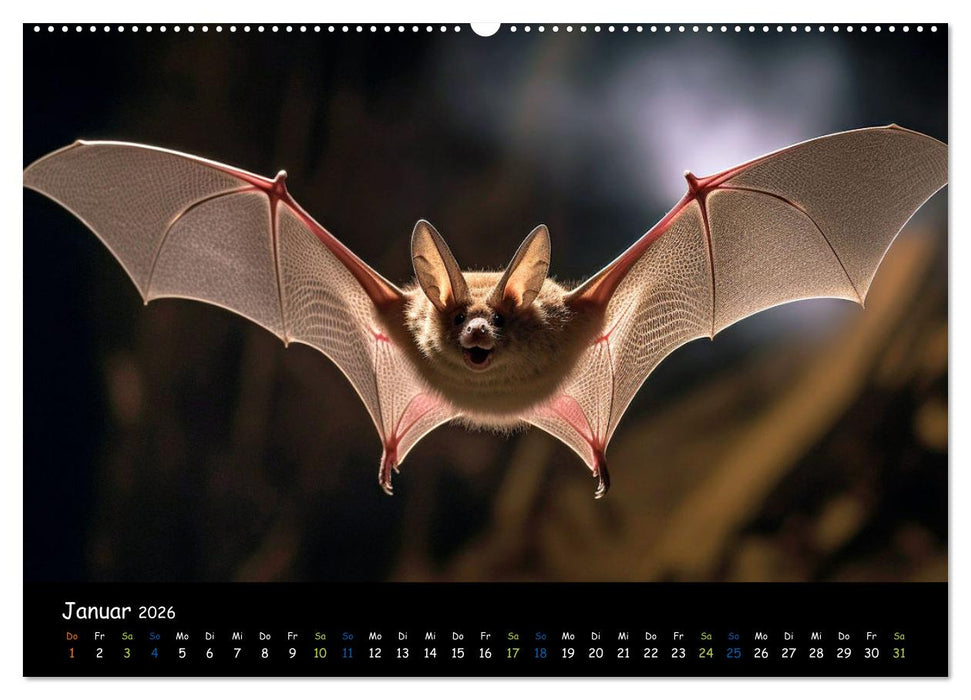 Fledermäuse - kleine Vampire (CALVENDO Wandkalender 2026)