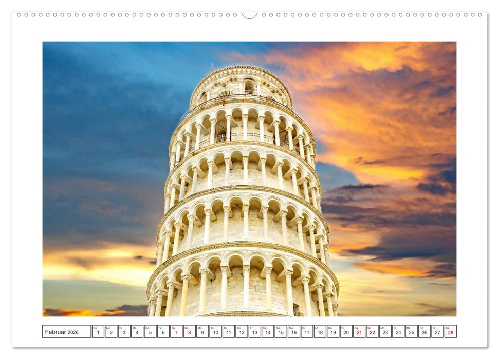 Pisa - wunderschönes Reiseziel (CALVENDO Premium Wandkalender 2026)