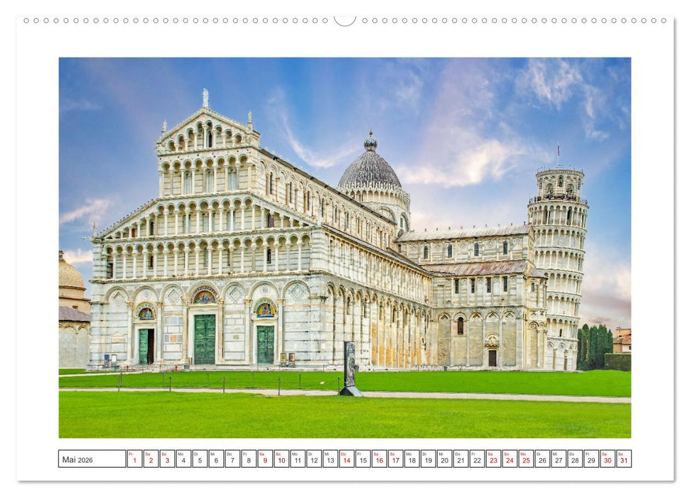 Pisa - wunderschönes Reiseziel (CALVENDO Premium Wandkalender 2026)