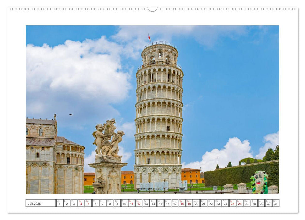 Pisa - wunderschönes Reiseziel (CALVENDO Premium Wandkalender 2026)