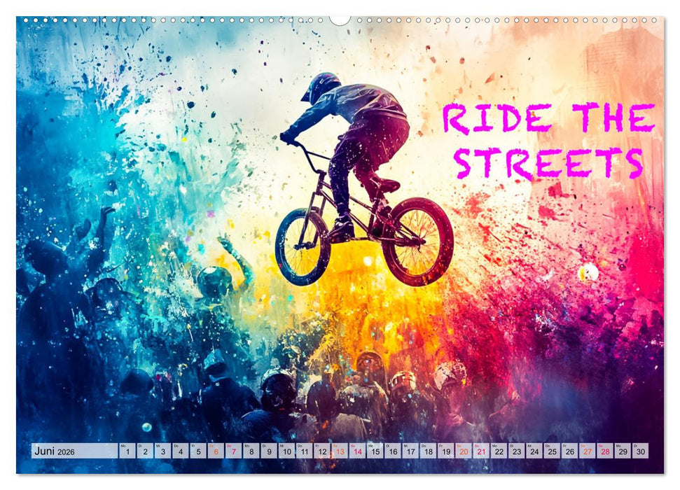 BMX - Coole Slogans (CALVENDO Premium Wandkalender 2026)