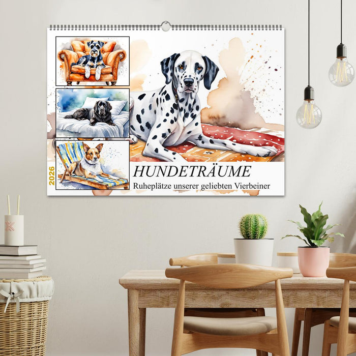 Hundeträume (CALVENDO Wandkalender 2026)