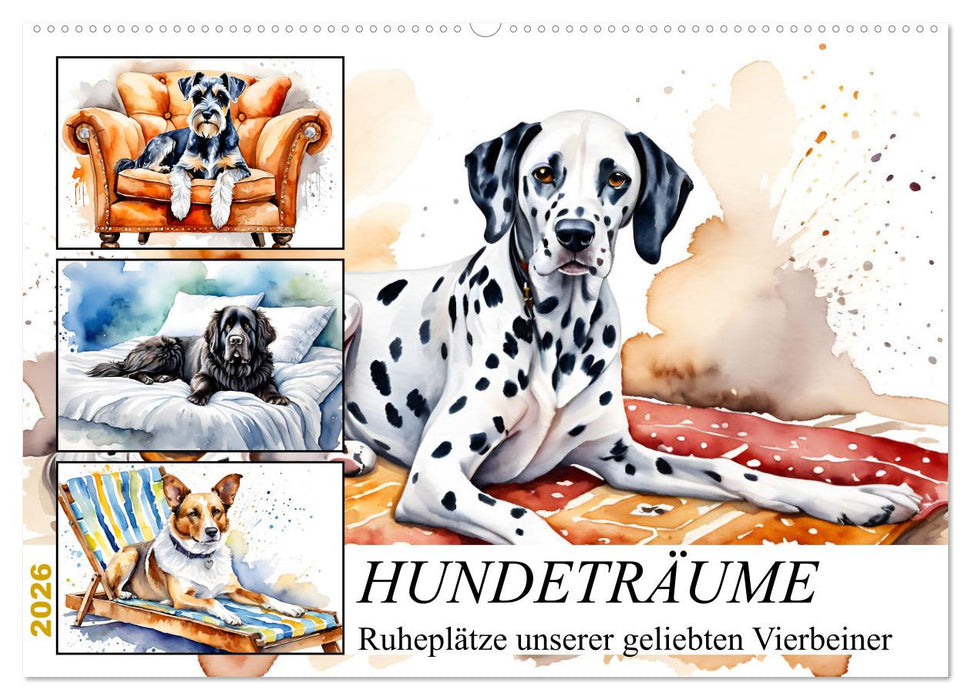 Hundeträume (CALVENDO Wandkalender 2026)