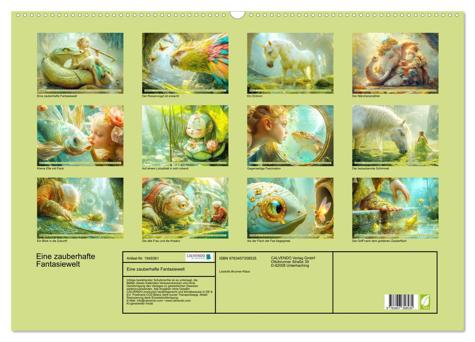 Eine zauberhafte Fantasiewelt (CALVENDO Wandkalender 2026)