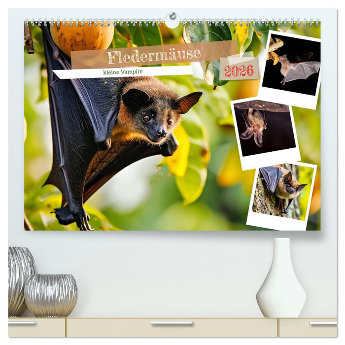 Fledermäuse - kleine Vampire (CALVENDO Premium Wandkalender 2026)