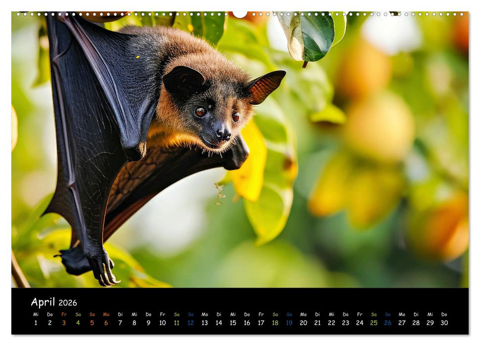 Fledermäuse - kleine Vampire (CALVENDO Premium Wandkalender 2026)