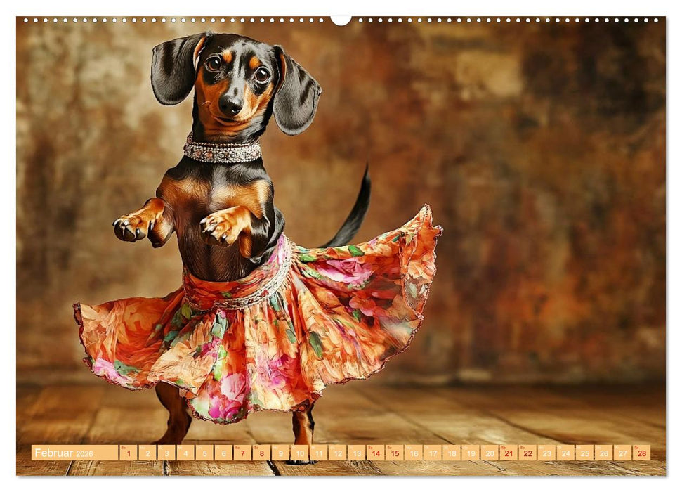 Lustige Sportarten für Hunde (CALVENDO Wandkalender 2026)