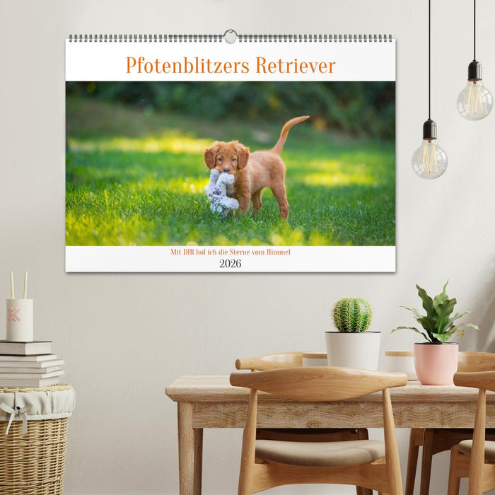 Pfotenblitzers Retriever Mit DIR hol ich die Sterne vom Himmel (CALVENDO Wandkalender 2026)