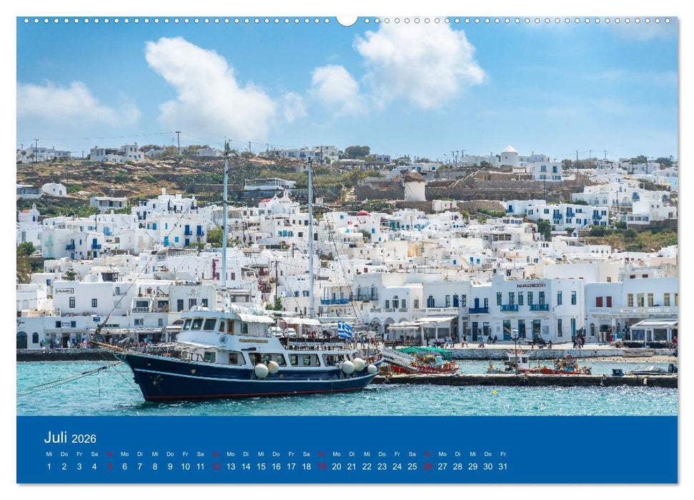 Griechenland - Mykonos Kalender (CALVENDO Premium Wandkalender 2026)