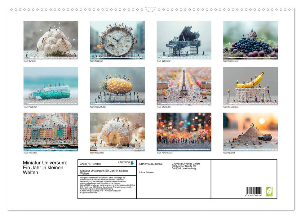 Miniatur-Universum: Ein Jahr in kleinen Welten (CALVENDO Wandkalender 2026)