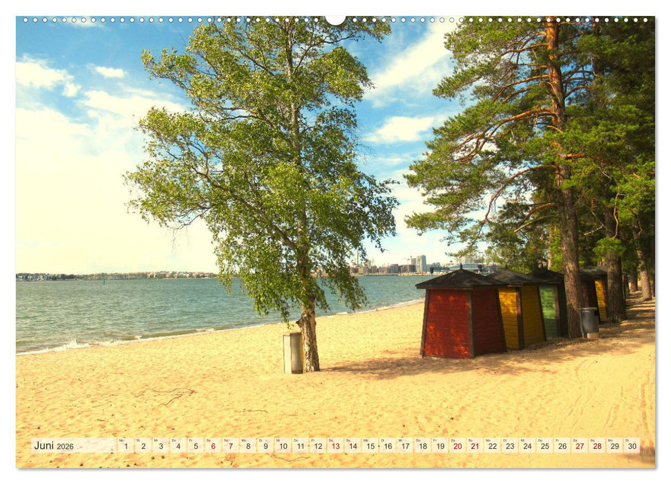 Helsinki und Umgebung - Eine Reise in den Süden Finnlands (CALVENDO Wandkalender 2026)