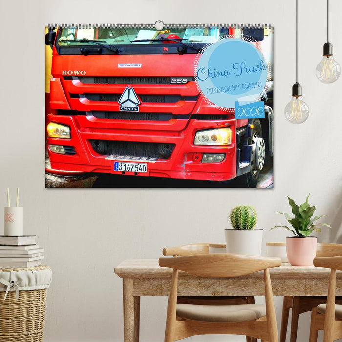 China Truck - Chinesische Nutzfahrzeuge (CALVENDO Wandkalender 2026)