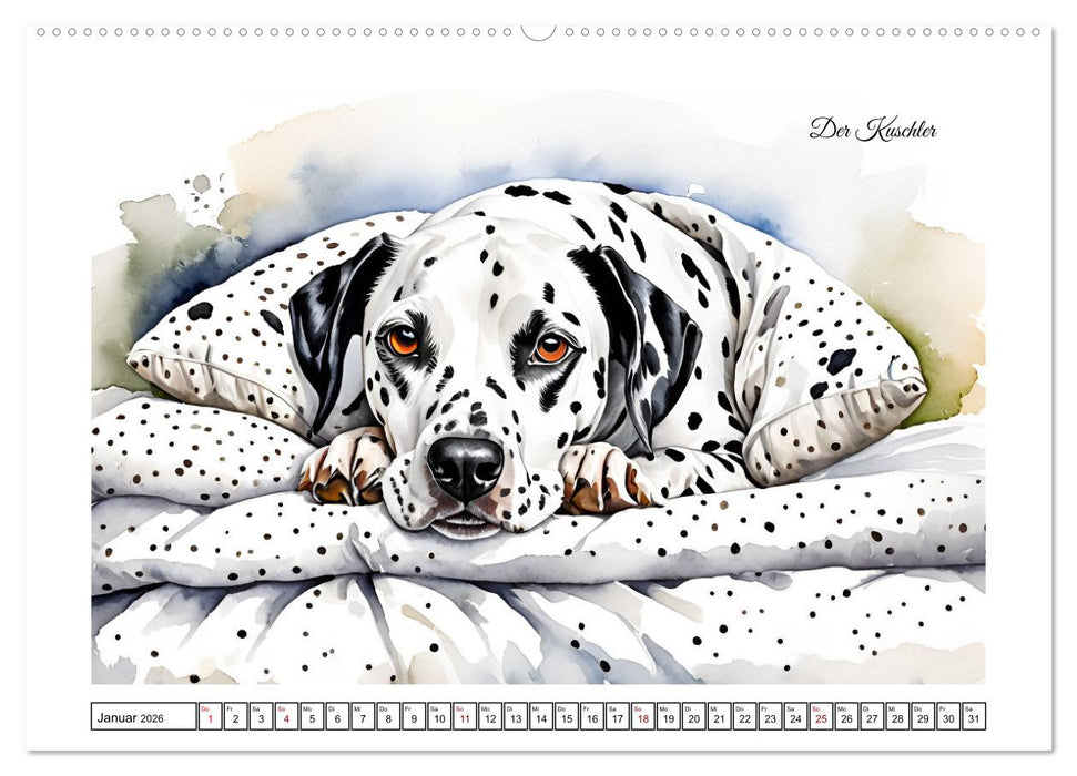 Hundeträume (CALVENDO Premium Wandkalender 2026)