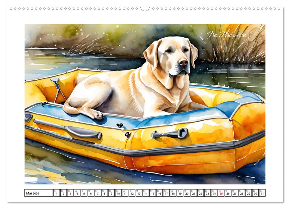 Hundeträume (CALVENDO Premium Wandkalender 2026)