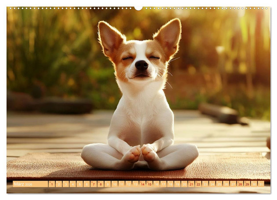 Lustige Sportarten für Hunde (CALVENDO Premium Wandkalender 2026)