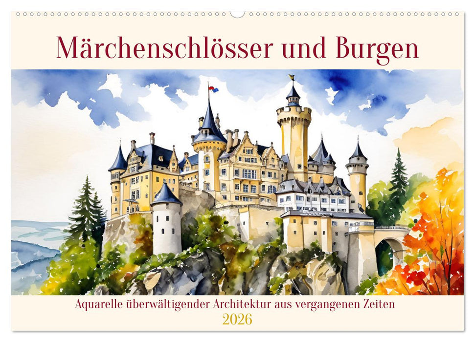Märchenschlösser und Burgen (CALVENDO Wandkalender 2026)