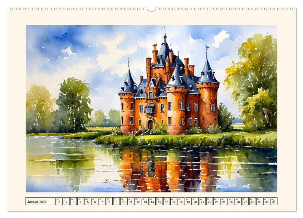 Märchenschlösser und Burgen (CALVENDO Wandkalender 2026)