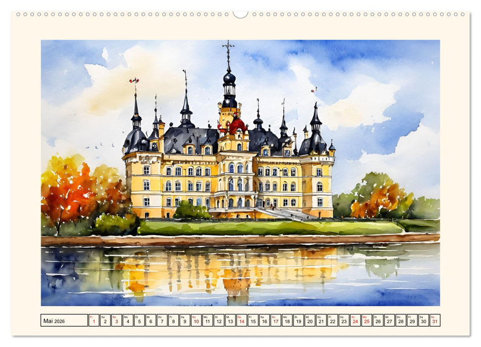 Märchenschlösser und Burgen (CALVENDO Wandkalender 2026)