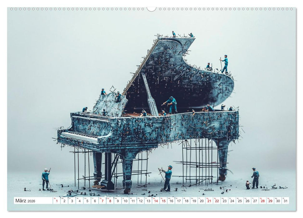 Miniatur-Universum: Ein Jahr in kleinen Welten (CALVENDO Premium Wandkalender 2026)