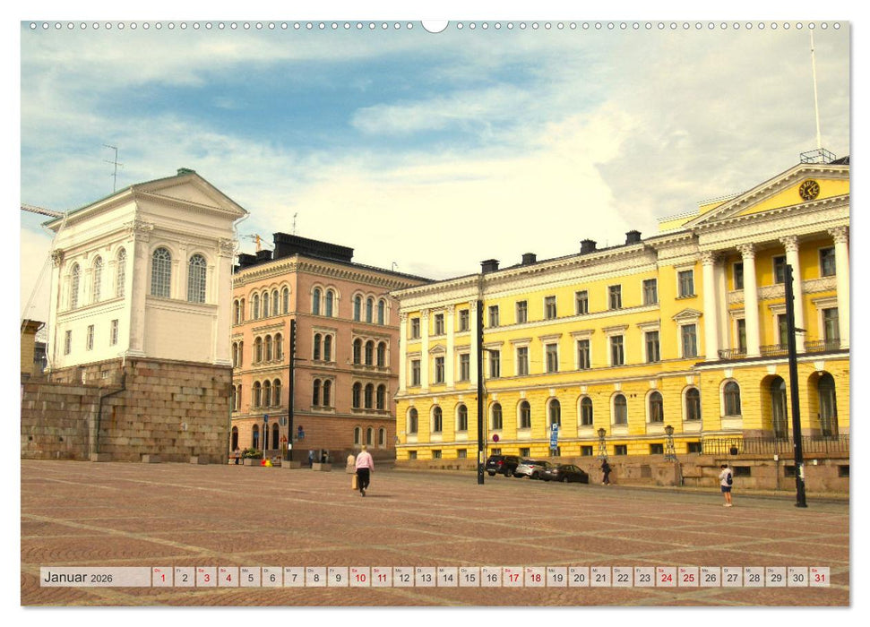 Helsinki und Umgebung - Eine Reise in den Süden Finnlands (CALVENDO Premium Wandkalender 2026)
