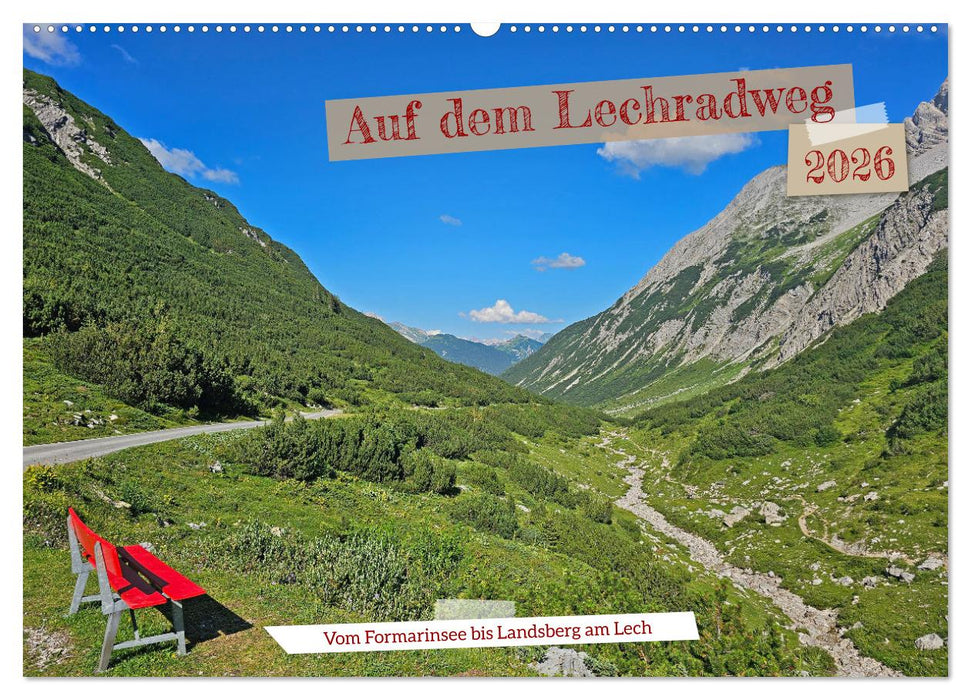 Vom Formarinsee bis Landsberg am Lech - Auf dem Lechradweg (CALVENDO Wandkalender 2026)