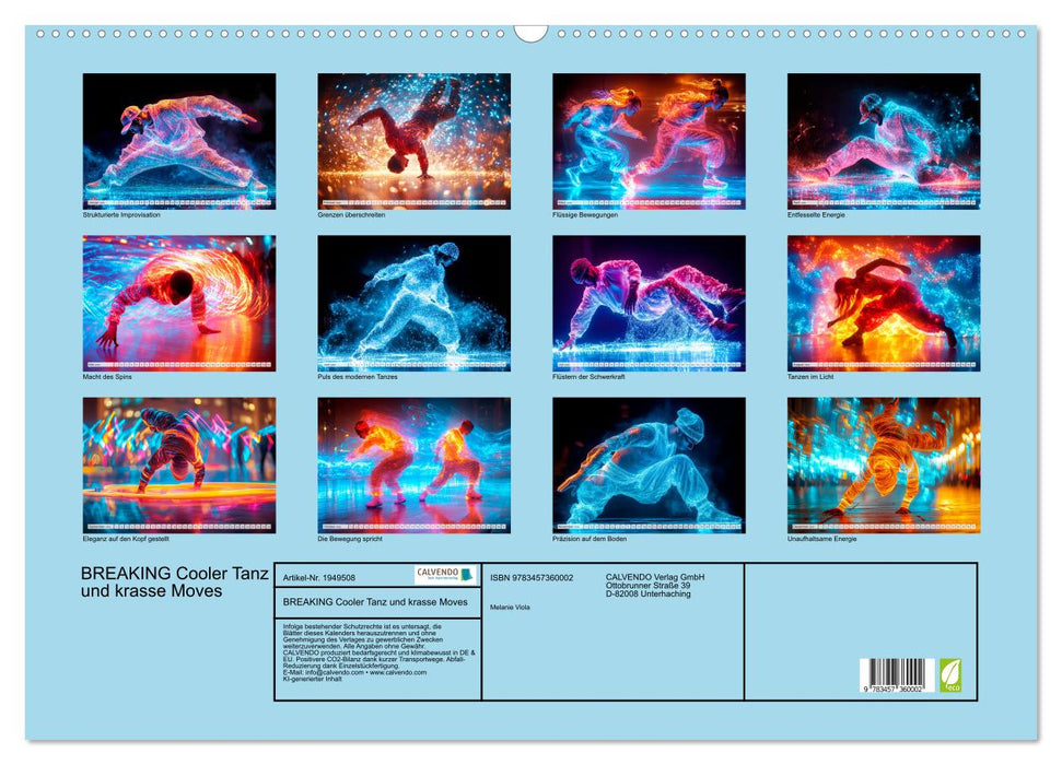 BREAKING Cooler Tanz und krasse Moves (CALVENDO Wandkalender 2026)