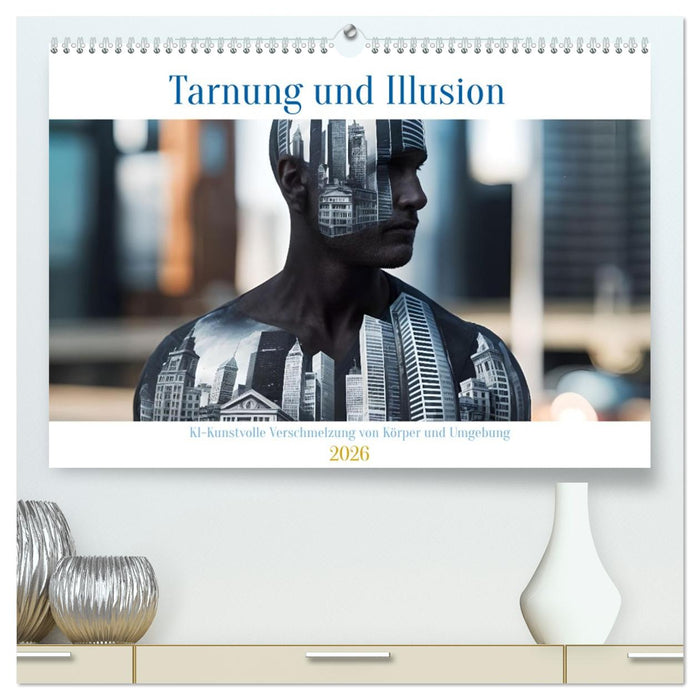 Tarnung und Illusion KI-Kunstvolle Verschmelzung von Körper und Umgebung (CALVENDO Premium Wandkalender 2026)
