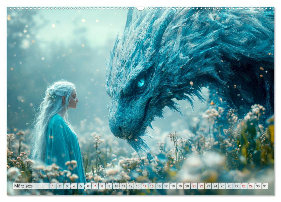FABELWESEN Märchenhafte Träume (CALVENDO Wandkalender 2026)