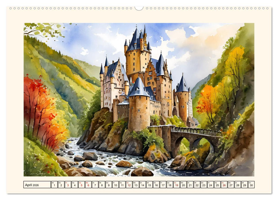 Märchenschlösser und Burgen (CALVENDO Premium Wandkalender 2026)