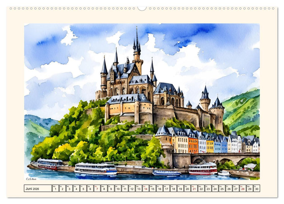 Märchenschlösser und Burgen (CALVENDO Premium Wandkalender 2026)