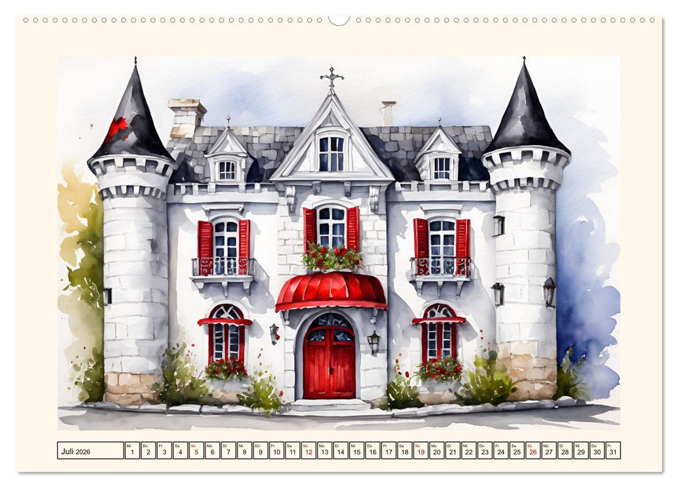 Märchenschlösser und Burgen (CALVENDO Premium Wandkalender 2026)