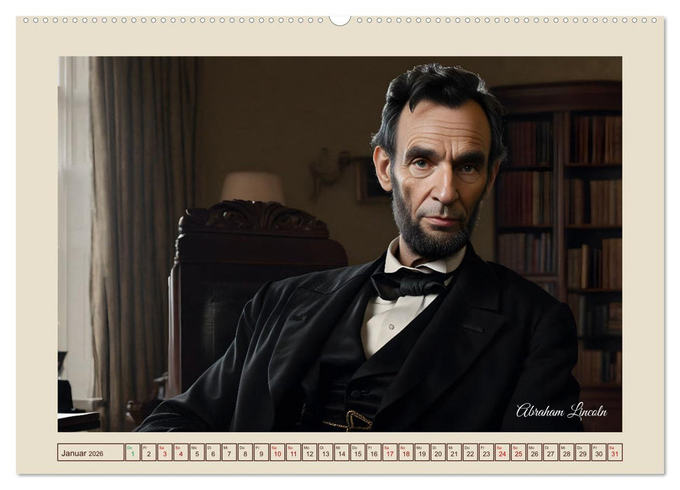 KI porträtiert Geschichte (CALVENDO Premium Wandkalender 2026)