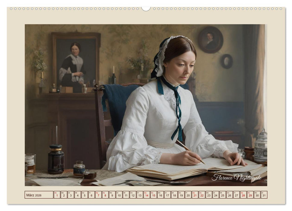 KI porträtiert Geschichte (CALVENDO Premium Wandkalender 2026)