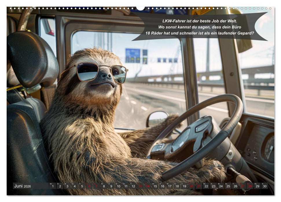 Tierisch lustige LKW-Fahrer (CALVENDO Wandkalender 2026)