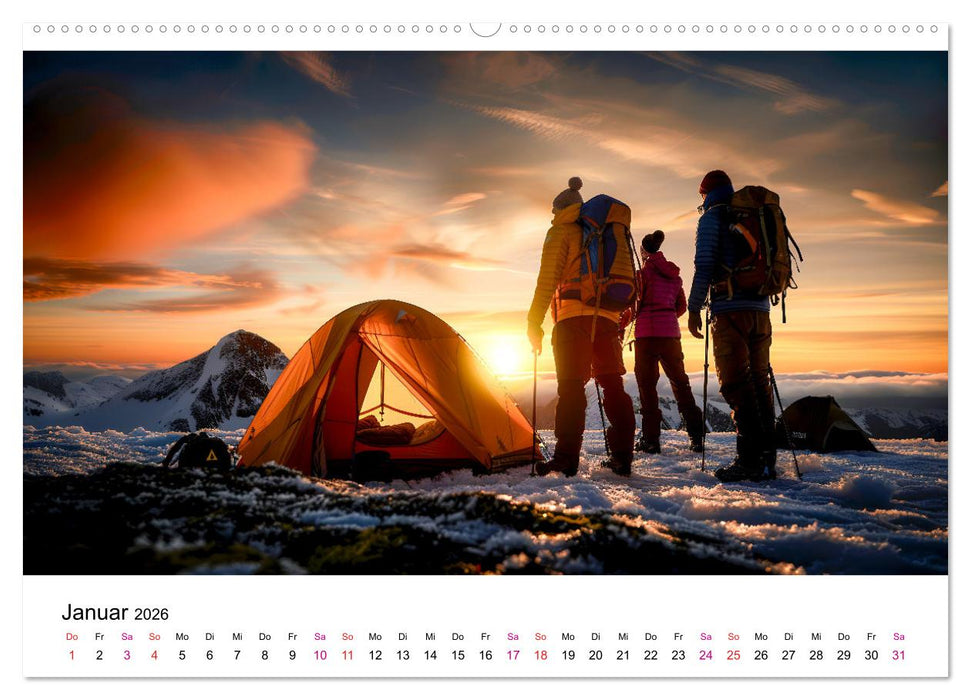 Zelten - frei sein (CALVENDO Premium Wandkalender 2026)