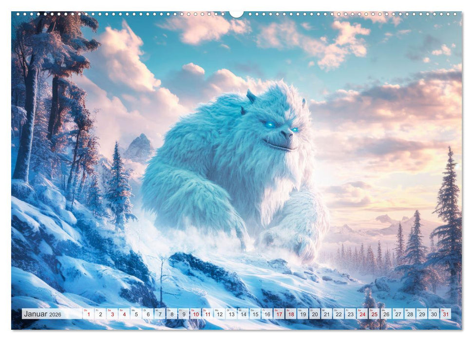 FABELWESEN Märchenhafte Träume (CALVENDO Premium Wandkalender 2026)