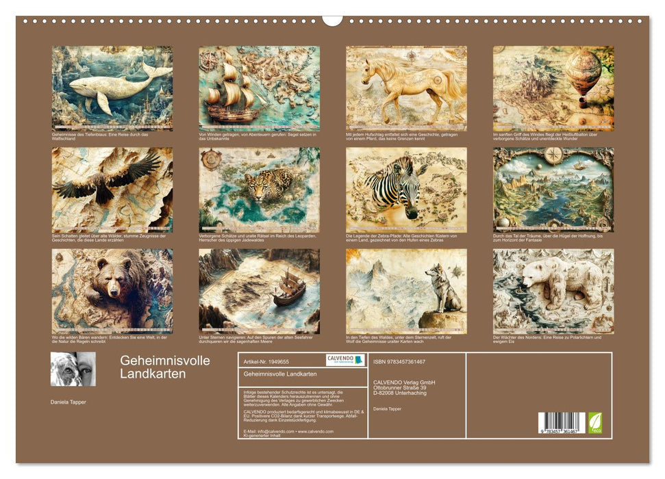Geheimnisvolle Landkarten (CALVENDO Wandkalender 2026)