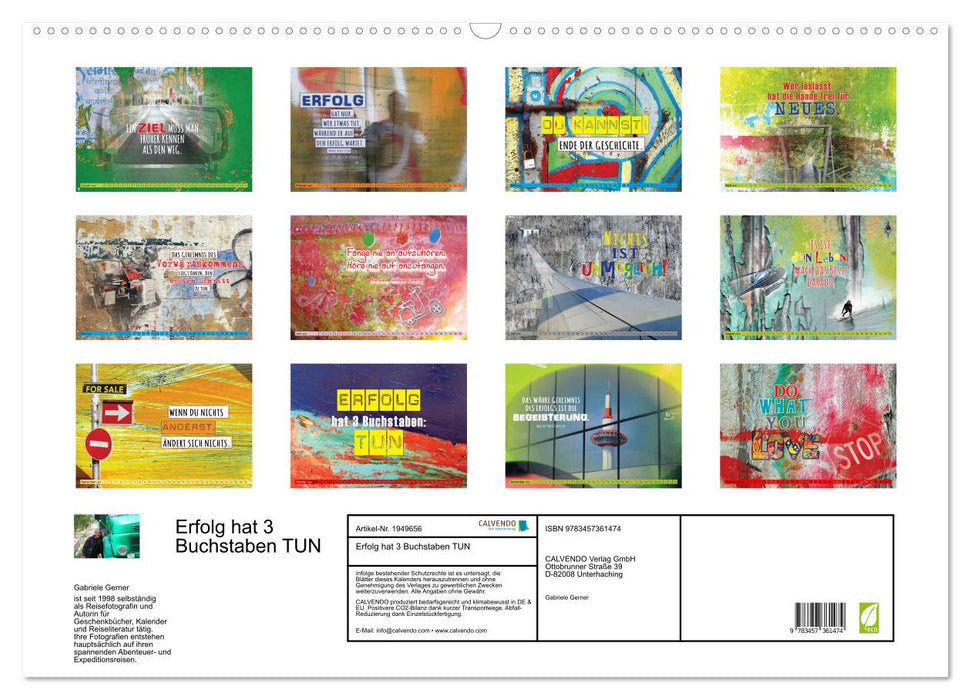 Erfolg hat 3 Buchstaben TUN (CALVENDO Wandkalender 2026)